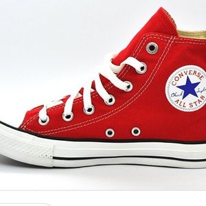 Red converse hightop